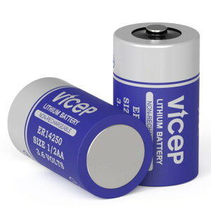 ViCep 2�� ER14505 3.6V ���`�E���d�r 2700mAh �Z�L�����e�B�V�X�e���p