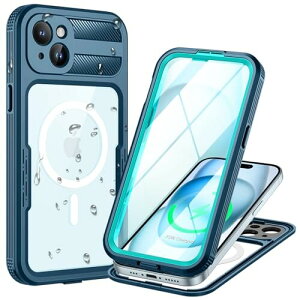 Lanhiem iPhone 15 hP[X iPhone 15 MagSafe pP[X 5G }Olbg Sh IP68ČRKi tFCXIDF  Yی ϏՌ ~ ho h Be CX[dT|[