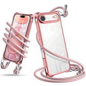 Wodiguson �p�� iPhone Air �P�[�X �V�����_�[ �N���A �J�o�[ ���|�� �΂߂��� ��|���P�[�X �ϏՌ� ���� TPU ���^ �y�� �g�уP�[�X �R�t�� �l�b�N�X�g���b�v ���������\ ���O���\ �����h