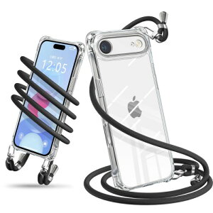 Wodiguson �p�� iPhone Air �P�[�X �V�����_�[ �N���A �J�o�[ ���|�� �΂߂��� ��|���P�[�X �ϏՌ� �S���� TPU ���^ �y�� �g�уP�[�X �R�t�� �l�b�N�X�g���b�v ���������\ ���O���\ ����