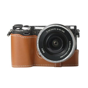 NEX-5/5R ��p ���g���Ȗ{�v�i���v�j����̃n�[�t�P�[�X �J�����ی�J�o�[�K�pSony Alpha NEX-5/5R �R���p�N�g�݌v �O�r���t���\�L�Y ���Ֆh�~ (Brown)