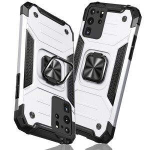 TMUJWS Samsung Galaxy S20 Ultra �p�P�[�X �����O �Ռ��z�� �ϏՌ� TPU+PC�o���p�[ ��d�\�� �ČRMIL�K�i �S�ʕی�J�o�[ ����h�~ �ԍڃz���_�[�Ή� �C�菝�h�~ ����~�� �y�� ���^ �A�C�t�H�� S20 U