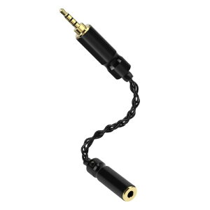 Linkidea 2.5mm �o�����X �I�X �� 3.5mm �o�����X ���X �ϊ��P�[�u�� Hi-Fi OCC�P������ �I�[�f�B�I �A�_�v�^�[ �P�[�u�� �A���v DAC �w�b�h�z���Ή� (15.5cm / 6.1�C���`)
