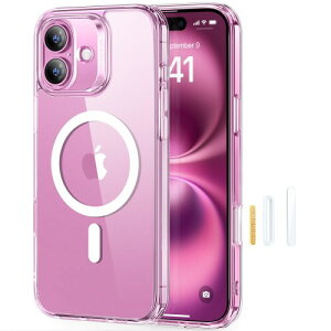 ESR iPhone 16 P[X ɋw CX[d Xgbvz[t ω MagSafeΉ ϏՌ }OlbgX}zP[X ӂ16P[X HaloLock nCubhC iPhone16Ή N