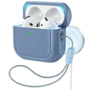 ESR AirPods4 P[X AirPods 4 P[X(2024)iUSB-CjΉ MagSafeΉ Xgbvth~Jo[ Orbit nCubhP[X _[Nu[