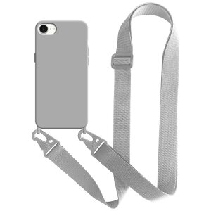 UnnFiko For iPhone 8 �P�[�X �l�b�N�X�g���b�v For iPhone SE 3/2 �X�}�z�P�[�X �u���F �V���R�� �A�C�t�H�� iPhone 7 �P�[�X �V���v�� �\�t�giPhone SE ��2���� �ی�J�o�[ �g�уX�g���b�v �R�t�� �΂�