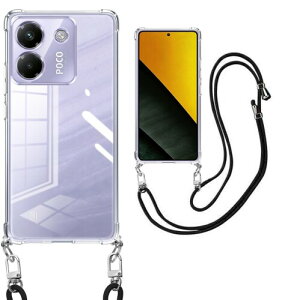 weiaoluo �P�[�X Xiaomi POCO M7 Pro 5G �N���A �p�� �V�����_�[ �ϏՌ� TPU ���|�� ��|�� ��|�� �V���I�~ POCO M7 Pro �X�}�z�P�[�X ���� �X�g���b�v�t�� �΂߂��� �D��X�g���b�v�t�� ���߉\�ȃV