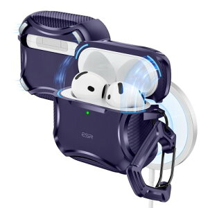 ESR AirPods 4 P[X (HaloLock) AirPods 4 P[X(2024) (USB-C) Ή MagSafe Ή ͗h~ }OlbgW CyberV[Y p[v