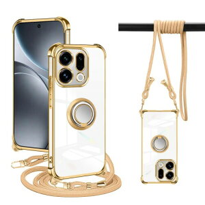 PAILAIMEN OPPO Find X9 �P�[�X �N���A find x9 �J�o�[ �l�b�N �����O�t�� �V�����_�[ �ϏՌ� �Ή� �X�}�z�P�[�X ���|�� �΂߂��� ��|�� ���� TPU �X�g���b�v�t�� ���^ �y�� �R�t�� �l�b�N�X�g���b