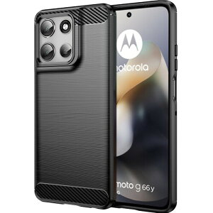 Gosento For ���g���[�� ���g Motorola Moto G66J / G66Y / G56 5G �P�[�X �V���R�� �Ռ��z���J�o�[ �h�w�� �J�o�[ (�u���b�N)