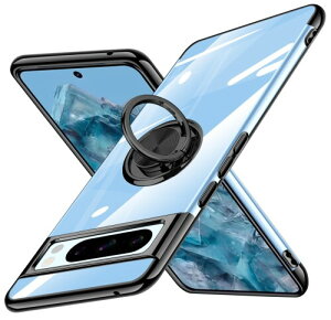 Google Pixel 8 Pro �p �P�[�X �����O�t�� �N���A Pixel8Pro �p �J�o�[ �ϏՌ� �S�ʕی� �y�� ���^ �s�N�Z�� 8 Pro �p �X�}�z�P�[�X �X�^���h�@�\ �ԍڃz���_�[�Ή� �C�菝�h�~ ����~�� �����h�~