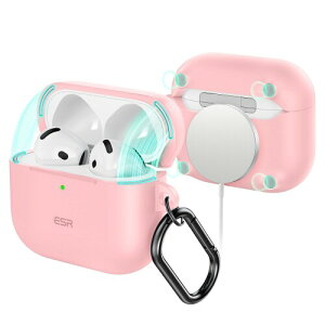 ESR AirPods 4 P[X (HaloLock) AirPods 4 P[X (2024) (USB-C) Ή MagSafe Ή JritSh~Jo[ CloundV[Y sN