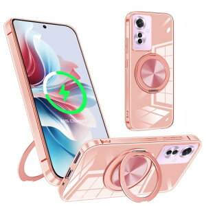 �Ή� OPPO Reno11 A A401OP CPH2603 �P�[�X �N���A �����O�t�� 360°��] �X�^���h�@�\ �ԍڃz���_�[�Ή�