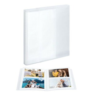 FRETONBA ポケットアルバム Lサイズ対応 透明度の高い フォト アルバム 軽量薄型 フォトブック 最大80枚収納 写真整理 収納便利 コンパクト 写真アルバム 携?便利 防塵 防水 縦写真収納 家