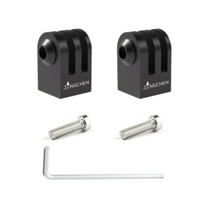 JINGCHEN A~ gopro Or A_v^[ 1/4lW t Or lW A_v^[ r}Eg GoPro Hero 13/12/11/10/9/8/7/6 AKASO CamparkȂǂ̃ANVJ ANZT[(2)
