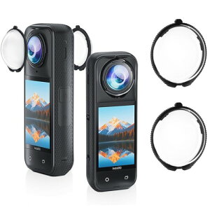 Insta360 X5 �p �����Y�K�[�h PC/���w�K���X �����Y�ی�J�o�[ 92�� �����ߗ��h���R�X�N���b�`�R�����h�o (���w�K���X)