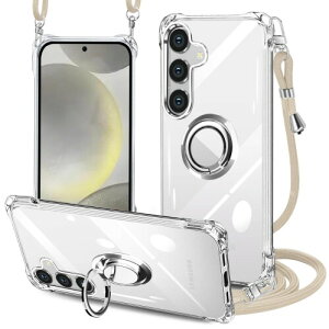 PAILAIMEN Galaxy s24 Ultra/s25 Ultra �P�[�X �N���A SC-52E SCG26 �J�o�[ �l�b�N �����O�t�� �V�����_�[ �ϏՌ� �Ή� �T���X�� �M�����N�V�[ S24 Ultra�P�[�X ���|�� �΂߂��� ��|�� ���� TPU �X�g���b�v
