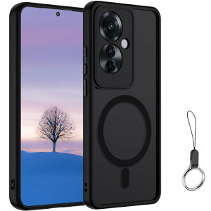 For OPPO Reno11 A �p �P�[�X �������̃f�U�C�� Magsafe�Ή� �}�O�l�b�g ���� ���C�A���X�[�d �}�b�g���P�[�X �ČRMIL�K�i�擾 �n�C�u���b�g TPU�o���p�[ PC�}�C�N���h�b�g���H �ϏՌ� ���΂݂Ȃ�