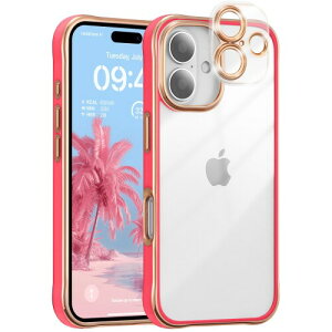 ZTOFERA for iPhone 16 Plus �P�[�X�A�N���X�^���N���A�A�N�����o�b�N�A�\�t�g���b�L�G�b�W�A���O���\�ȓd�b�����Y�A�X���������o���p�[�P�[�X for iPhone 16 Plus �z�b�g�s���N
