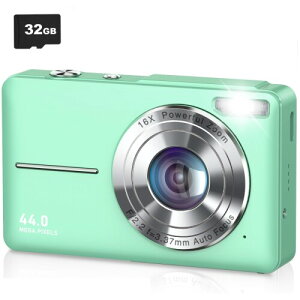 Lecran �f�W�^���J���� �f�W�J�� 4400����f 1080P����B�e �I�[�g�t�H�[�J�X AF�@�\ HD�J���� ��u���␳ 2.4�C���`IPS��� �y�� �g�ѕ֗� USB C�[�d ��