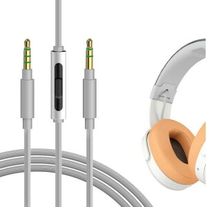 Geekria �P�[�u�� �݊��� �I�[�f�B�I�R�[�h �X�J���L�����f�B Skullcandy Hesh Evo, Hesh ANC, Crusher Wireless, Venue, Hesh 3, Riff 2 �w�b�h�z���P�[�u���A3.5mm �ɓK������ �C�����C���}�C�N�Ɖ��ʃR���g��
