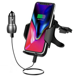 QI ���C�����X �ԍڋ}���[�d�� �ԍڃz���_�[ 10W 2A 360�x��] �z�Վ�&�����o���������p �ߏ[�d�h�~�@�\ �Ή��@��Galaxy Note8 Note5 S8+ S8 S7 Edge S7 S6 Edge+ iPhone 8 / 8 Plus/X