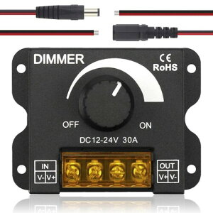 Ren He LED XCb` DC12-24V 30A fB}[XCb` h PWM 0~100 [^[mu ON/OFFXCb` LEDe[vCg XgbvCg iKŖ邳 ƖRg[[ 
