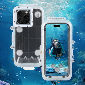 PULUZ iPhone 16 Pro MaxphP[X 40mhIPX8 gу_CrOnEWO[ iPhone 16 Pro MaxppP[X PC+KX diving case for iphone 16pro max iphone16v}bNXphP[X ho