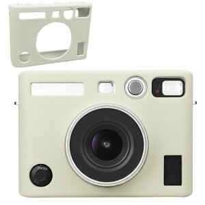 �J�����P�[�X �ی�P�[�X �݊� Fuji Instax Mini EVO �Ή� �J�X�^���t�B�b�g �V���R���J�o�[ �o�b�O �R���p�N�g�Ōy�ʂȎ����^�ю��[ (�z���C�g)