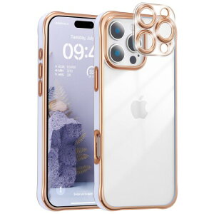 ZTOFERA for iPhone 16 Pro Max �P�[�X�A�N���X�^���N���A�A�N�����o�b�N�A�\�t�g���b�L�G�b�W�A���O���\�ȓd�b�����Y�A�X���������o���p�[�P�[�X for iPhone 16 Pro Max �p�[�v��