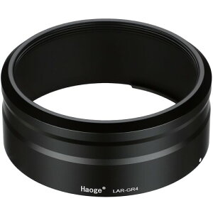 Haoge LAR-GR4 49mm UV�t�B���^�[�A�_�v�^�[�����O RICOH GR IV gr4 HDF�p ���m�N���f�W�^���J���������Y�A�N�Z�T���[ GT-2 GW4 ���C�h�R���o�[�W���������Y�p GA-3 �����p