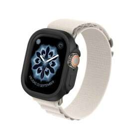 RHINOSHIELD Apple Watch Ultra 2 / Ultra - (49 mm) CrashGuardNX ケース 耐衝? 米軍MIL規格 衝撃吸収 傷 指紋 防止 薄型 軽量 SGS認証 - クラシックブラック