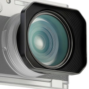 Haoge �X�N�G�A���^�������Y�t�[�h 49mm UV�t�B���^�[�A�_�v�^�[�����O�t�� Fujifilm X100VI Fuji X100V X100F X100T X100S X70 �x�m�t�H�g�J�����A�N�Z�T���[ LH-X1006B �u���b�N