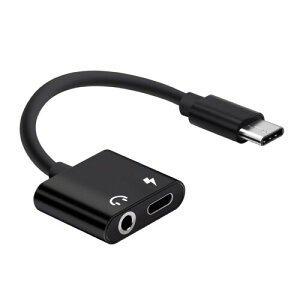 TRkin USB C�C���z���W���b�N�ϊ��A�_�v�^2 in 1�}���[�d�������y��҃P�[�u���ʘb/�����R��HiFi���� �Ή����ϋvXperia�V���[�Y�ASHARP AQUOS sense�AGalaxy Z Flip 3/Fold 3�Ȃǂ̋@��ɓK���Ă���