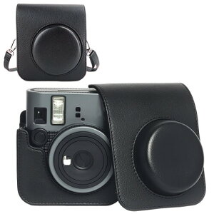 �ی�I�J�����P�[�X�A�x�mInstax Mini 41�C���X�^���g�J�����ɑΉ��A�ʐ^�|�P�b�g�ƒ����\�ȃV�����_�[�X�g���b�v�t���A�R���p�N�g�Ȍg�ы�� (�u���b�N)