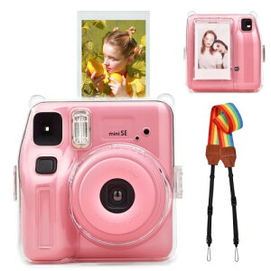 VOVMOEYA �N���A�ی�J�o�[ for�x�m FUJIFILM Instax Mini SE�C���X�^���g�J�����AInstax Mini SE�ƌ݊��������� �`�F�L SE �����P�[�X �y�� �n�[�hPC�� for �C���X�^�b�N�X�~�j SE �`�F�L�ی�J�o�[ �t�@