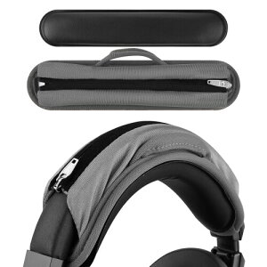 Geekria �w�b�h�o���h�J�o�[ + �p�b�h �Z�b�g ATH Bose Beats EDIFIER Hyperx JBL Logitech Plantronic Sennheiser Skullcandy Sony �ɑΉ� �w�b�h�z���p�b�h Protein Pad (�O���[/M)