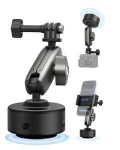 TELESIN �d�� �z�� �}�E���g �ԍڃJ�����}�E���g Insta360 DJI GoPro �p�J�����J �}�E���g �T�N�V�����J�b�v 360�x��] 1/4�l�W��܃A�_�v�^�[ �g�ѓd�b�p�d�b�z���_�[�t��Insta360 X5/X4/Ace Pro 2,Osmo A