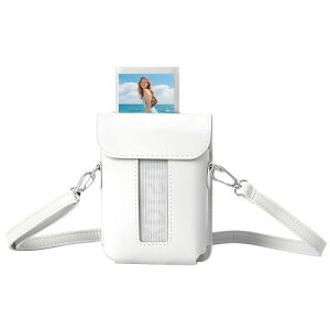 �v�����^�[�ی�P�[�X��Fujifilm Instax Mini Link 3�ɑΉ����Ă���A�J�X�^��PU���U�[�P�[�X�A���߉\�ȃV�����_�[�X�g���b�v�t���ŁA���^�Ōg�тɕ֗��ł� (�z���C�g)