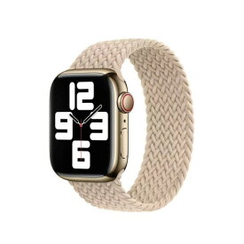 コンパチブル apple watch バンド 軽量設計 通気性 アップルウォッチ用バンド iwatch バンド 柔らかいシリコーン糸混紡リサイクルヤーン素材 ブレイデッドソロループ apple watch Ultra/8/7/6/5/4/3/2