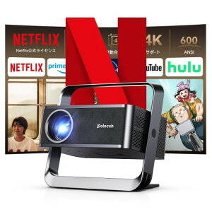 Polocsh vWFN^[ ƒp 1080P 600ANSI 4KΉ t V䓊evWFN^[ ڎ`␳ WiFi 6 Bluetooth 5.2 HiFiXs[J[dtH[JX Ze - X^ȟ^z[vW