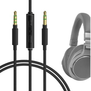 Geekria P[u iCґg ݊ I[fBIR[h I[fBIeNjJ ATH ATH-M50xBT2 ATH-M20xBT wbhzP[uA3.5mm ɓK CC}CNƉʃRg[ 1.2m