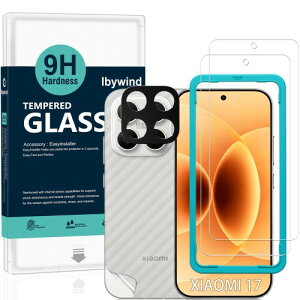 Ibywind �Ή� Xiaomi 17 5G �K���X�t�B���� 2 ���ی�t�B���� �K�C�h�g�t�� �����Y�J�o�[�i1���j�w�ʃV�[�g�i1���j ���菝�h�~�ϏՌ��d�x 9H�����K���X�t�B����