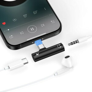 ANNIBER 2in1 �^�C�vC �C���z���W���b�N �V�^�A�_�v�^ �[�d���Ȃ���C���z�� �����ϊ��A�_�v�^ iPhone17 PD 60W�}���[�d usb-c �ϊ� �C���z���W���b�N Type C to 3.5mm �A�_�v�^ �ʘb/���ʒ���/���y��