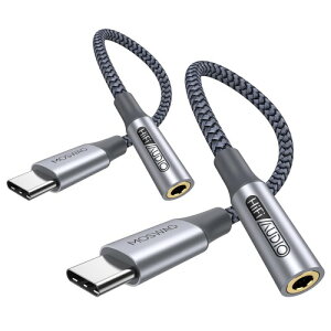 MOSWAG USB C�w�b�h�t�H���W���b�N�ϊ��A�_�v�^�AUSB C 3.5mm 3��4�Ƀw�b�h�t�H�� DAC���� �ϋv���P�[�u�� Type-C 3.5mm 3��4�ɃI�[�f�B�I�ϊ��A�_�v�^ iPhone15/16/Pad/Mac/Android�X�}�[�g�t�H���E�^�u��