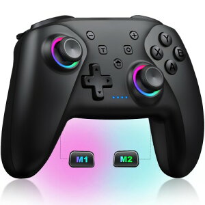 �X�C�b�`�R���g���[���[ �w�ʃ{�^������ TURBO�A�ˋ@�\ �}�N���@�\ 6�FRGB���C�g+4�i�K�̖��邳���� �W���C���Z���T�[���� 3�K�i�U�� ���ϋv�{�^�� 1000mAh��e�� ����Bluetooth�ڑ� Switch�ɑ�