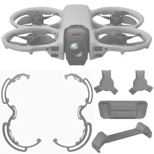 DJI Avata 360 �Ή� �v���y���ی�J�o�[+�����f�B���O�M�A+�_��X�^���h+���A�u���P�b�g �S�ʕی� �Ռ���Փ˂���ی� �Փ˖h�~�����O �y�� ���S��s �ی쑕�u ���t���ȒP (�O���[)