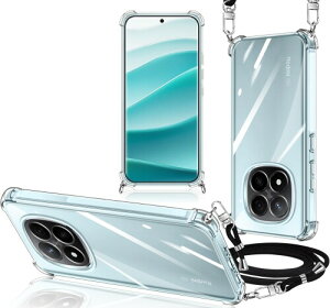 Redmi Note 14 Pro+ 5G �P�[�X �X�g���b�v�t�� Redmi Note 14 Pro+ 5G �X�}�z�P�[�X �N���A �V�����_�[ �ϏՌ� ���� TPU �J�o�[ ���|�� �΂߂��� �R�t�� ��|���P�[�X ���������\ ���O���\ (�N��