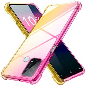 OPPO Reno5 A ケース クリア 薄型 グラデーション色 ケース 軽量 tpu 耐衝撃 スマホケース 透明 米軍MIL規格取得 おしゃれ 黄変防止防塵一体型 人気 オッポ リノ5 a 携帯カバー ピンク/ゴールド