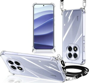 Redmi Note 14 Pro 5G �P�[�X �X�g���b�v�t�� Redmi Note 14 Pro 5G �X�}�z�P�[�X �N���A �V�����_�[ �ϏՌ� ���� TPU �J�o�[ ���|�� �΂߂��� �R�t�� ��|���P�[�X ���������\ ���O���\ (�N���A